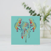 Carte Amérindien Kokopelli Whale Dreamcatcher 1 (Debout devant)