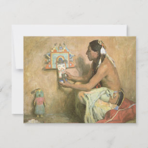 Carte Amérindiens d'époque, Hopi Katchina par Couse