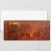 Carte Amérindiens vintages, Danse de Buffalo par Wimar (Devant / Derrière)