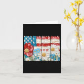 Carte Amérique 250e anniversaire 250 ans Am (Fleur jaune)