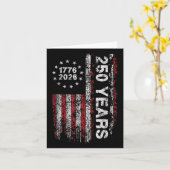 Carte Amérique 250e anniversaire Us Drapeau 250 ans Nous (Fleur jaune)