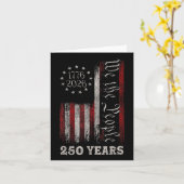 Carte Amérique 250e anniversaire Us Drapeau 250 ans Nous (Fleur jaune)