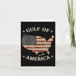 Carte Amérique du Golfe des États-Unis Salutation Trump