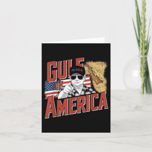 Carte Amérique du Golfe des États-Unis Salutation Trump