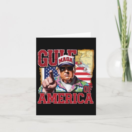 Carte Amérique du Golfe des États-Unis Salutation Trump (Devant)