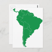 Carte Amérique du Sud (Devant / Derrière)