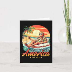 Carte Amérique Golfe Trump 2024 Retro Beach Usa America