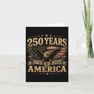 Carte Amérique Rétro 250 Ans 250e Anniversaire États-Uni