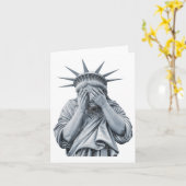Carte Amérique Statue De La Liberté Pleurent Mème Drôle  (Fleur jaune)