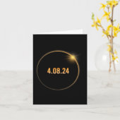 Carte Amérique Totalité 04 08 24 Total Éclipse Solaire 2 (Fleur jaune)