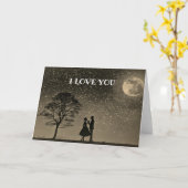 Carte Âmes sœurs Je t'aime Proposition romantique unique (Fleur jaune)
