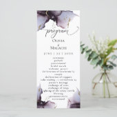 Carte Améthyste Abstrait Muté Heather Purple (Debout devant)