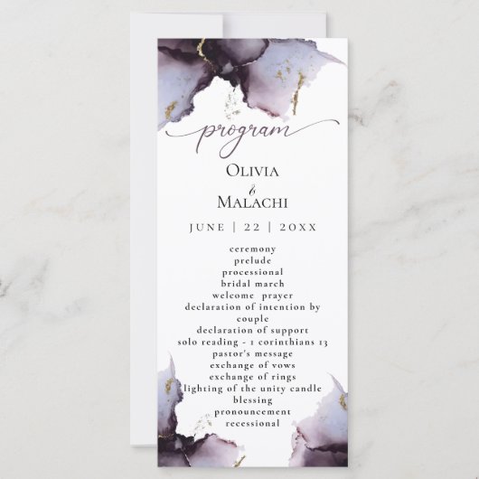 Carte Améthyste bouché Abstrait Heather Purple c2 (Devant)