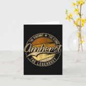 Carte Amherst Nh _ New Hampshire _ Vintage Distressed  (Fleur jaune)