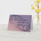 Carte Ami 50e anniversaire (Fleur jaune)