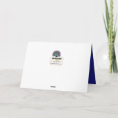 Carte Ami Anniversaire Belle Peacock coloré (Dos)