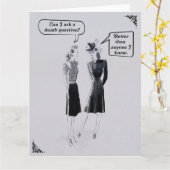 Carte Ami branché des années 50 (Fleur jaune)