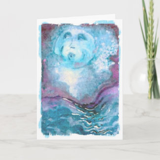 Carte Ami céleste de lune bleue