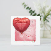 Carte Ami coeur ballon (Debout devant)