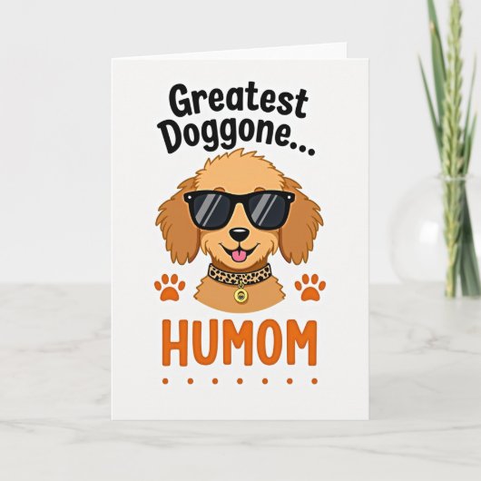 Carte ami cool chien tacheté (Devant)