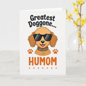 Carte ami cool chien tacheté (Fleur jaune)