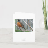 Carte Ami d'anniversaire, Robin & Cake (Dos)