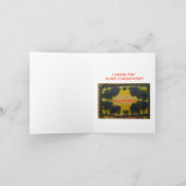 Carte Ami d'anniversaire, Robin & Cake (Intérieur)