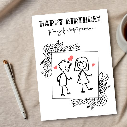 Carte Ami Drôle Anniversaire À Ma Personne Préférée