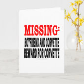 Carte Ami et Corvette absents : Récompense pour Corvett (Fleur jaune)