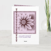 Carte AMI - joyeux soixante-dixième anniversaire - fleur (Dos)