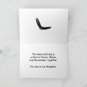 Carte Ami, Memorial Day, avec un aigle chauve (Intérieur)