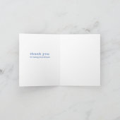 Carte Ami Merci Daisy Bleu Écriture Bible Verse (Intérieur)