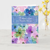 Carte Ami Merci Dieu pour vous penser de vous élégant (Fleur jaune)