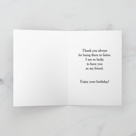 Carte Ami Nature Anniversaire (Intérieur)