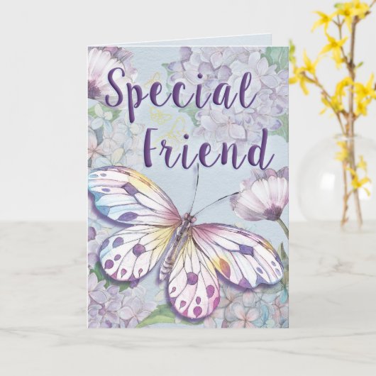 Carte Ami spécial (Fleur jaune)