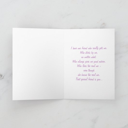 Carte Ami spécial (Intérieur)