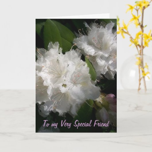 Carte Ami spécial (Fleur jaune)