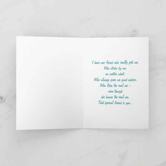 Carte Ami spécial (Intérieur)