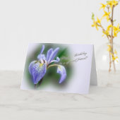 Carte Ami spécial Anniversaire Bleu Drapeau Iris Fleur s (Fleur jaune)