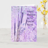 Carte Ami Spéciale Anniversaire (Fleur jaune)