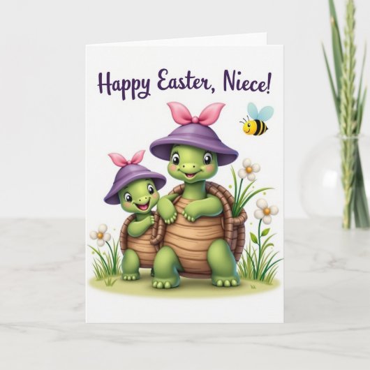 Carte amicale de printemps pour reptile (Devant)
