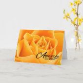 Carte Amicizia Amitié Italienne Langue Rose Jaune (Fleur jaune)