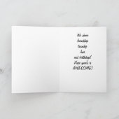 CARTE AMIE, AMOUR, HUMOUR. L'ANNIVERSAIRE DE MON DOIGT (Intérieur)
