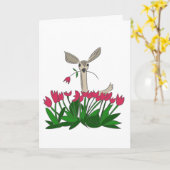 Carte Amie de cerfs (Fleur jaune)