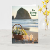 Carte amie de Seaside Daisies (Fleur jaune)