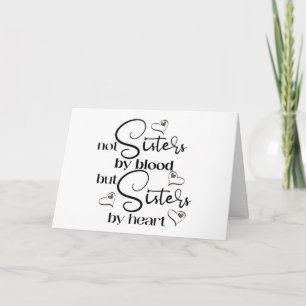 CARTE AMIE ET MA SOEUR PAR LE COEUR POUR TOUJOURS ANNIVE