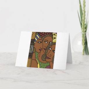 Carte Amies de soeur de femmes d'Afro-américain