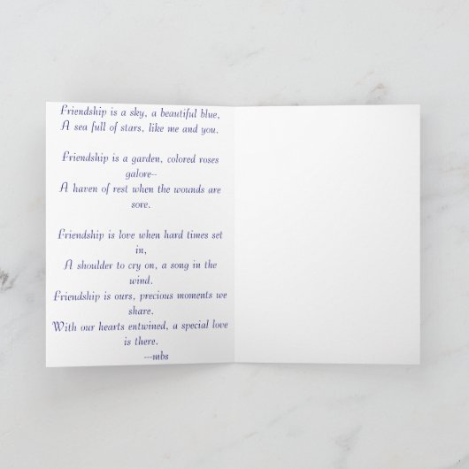 Carte Amis (Intérieur)