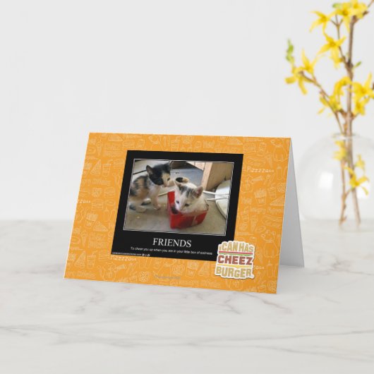 Carte Amis (Fleur jaune)