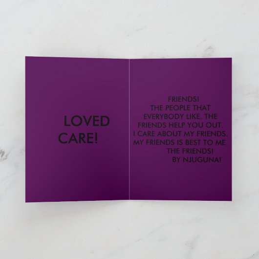 Carte amis (Intérieur)